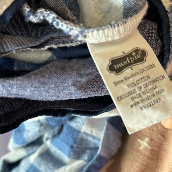 MUD PIE-Baby Boy Romper (12-18M)
Blue/White + Star Print Pants w/ suspenders 18M - Picture 3 of 15